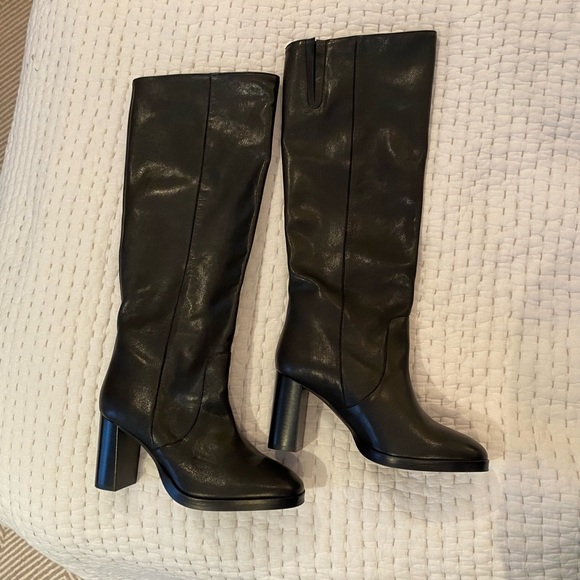 Anthropologie Black Heeled Boots - Picture 2 of 3